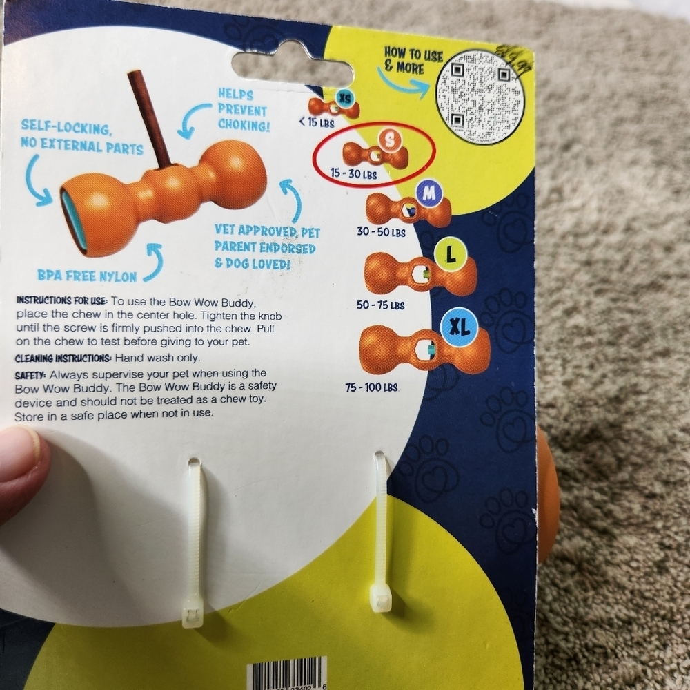 Bow Wow Labs Bow Wow Buddy Safety Device, Bully Stick Holder for Dogs - Picture 8 of 11